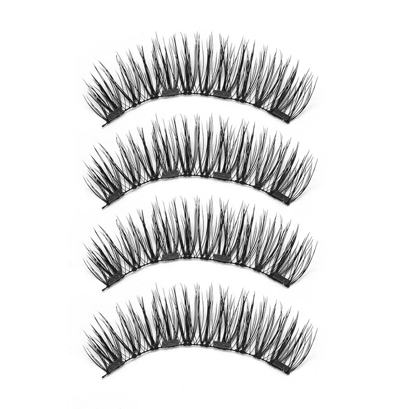 Genailish магнитные ресницы 4 магнита ручной работы натуральные накладные магнит