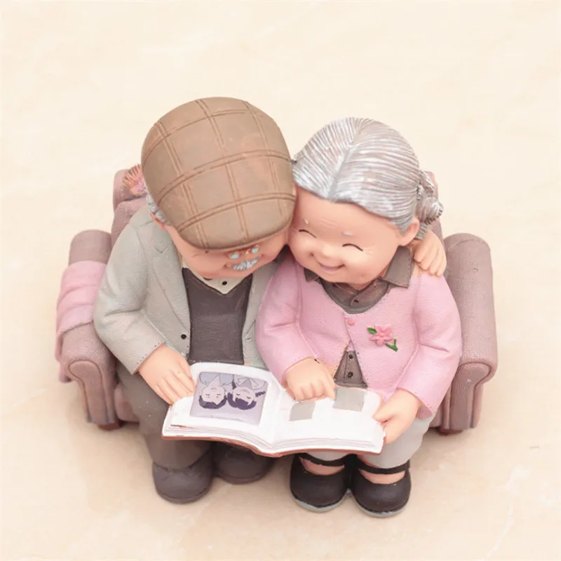 Фигурки для влюбленных и бабушек креативные миниатюрные украшения пар поделки