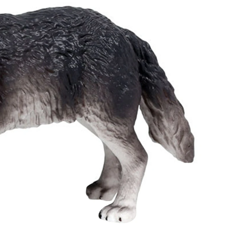 

Diy Wolf Toy Forest Wild Animal Model Home Decoration Children Education Gift Gray