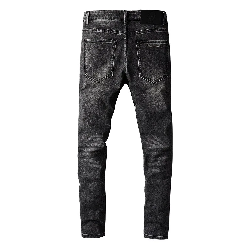 

2021 Spring And Autumn New CH Cross Embroidered Men's Jeans Ripped Patch Jeans