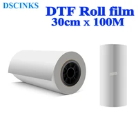 30cm100m roll pet film single sided dtf film printing direct transfer film 75u thickness epson l1800 i3200 4720 1390 printhead