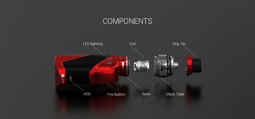 Подарок 5 шт катушек! VAPTIO супер летучая мышь 220 Вт Vape набор электронных сигарет 220 Вт коробка мод 2,0/5,0 мл бак Vape мод без батареи