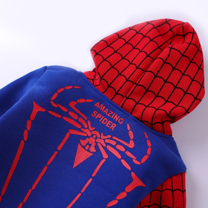 3-8Y Spiderman Baby Boys Clothing Set Cotton Sport Suit Children Fashion Child Spider Man Cosplay Costume Kids Tracksuit Clothes | Детская