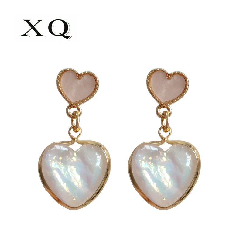 Женские серьги из цинкового сплава с подвеской в виде сердца|Серьги-подвески| |