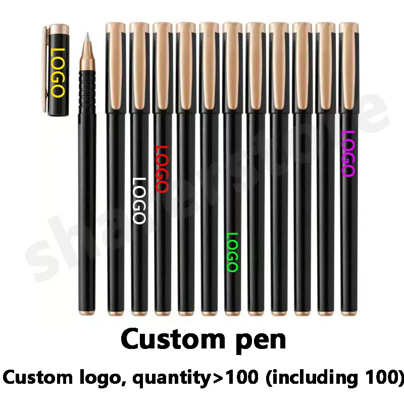 

6 Pcs/Set Pens Custom Cute 0.38mm Papeleria Stylo Kawaii Gel Caneta School Office Supplies Stationery Gift 0.5mm Blue Black Ink