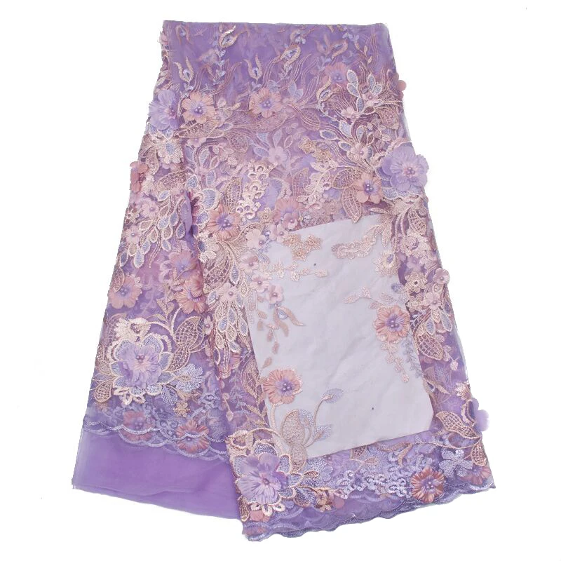 3D цветная аппликация Африканское изысканное кружево французская кружевная