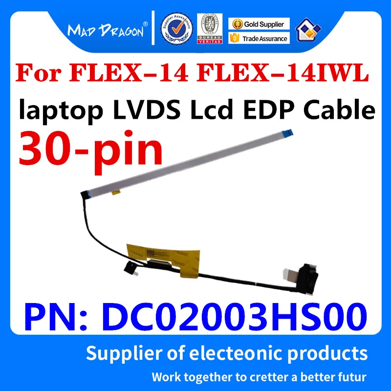 Новый оригинальный ноутбук LED LCD LVDS кабель для Lenovo FLEX-14 FLEX-14IWL 81SQ EL4C1 ЖК-кабель 2D