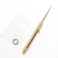 reusable mini titanium alloy retractable toothpick description 100 fruit fork portable multi function self defense toothpick