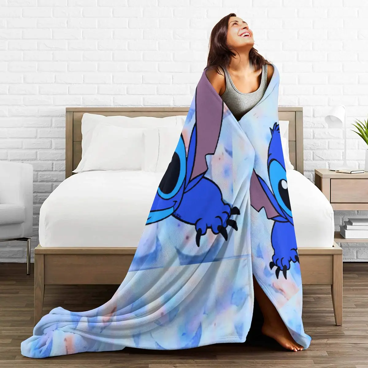 

Ultra Soft Sofa Blanket Cover Blanket Cartoon Cartoon Bedding Flannel plied Sofa Bedroom Decor for Children and Adults 119