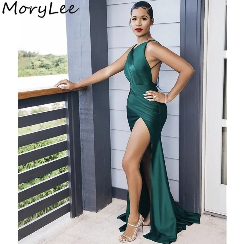 Платья невесты с глубоким вырезом на спине африканские спагетти бретельках со