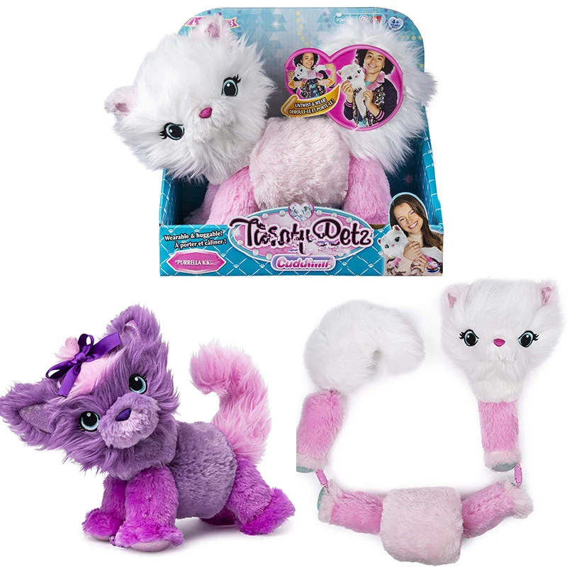 

Twisty Pets Cuddle Variety Plush Scarf Toy Doll Deformation Unicorn Cat Dog Cartoon Animal Plush Toy Soft Child Gift Girl Purple