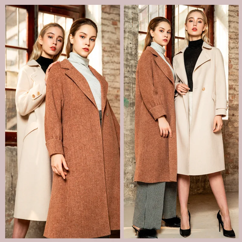 Кашемировое пальто женское пальто Vadim Veste Manteau Femme Hiver Abrigos Bayan Kaban Dames Jassen зимняя мантель Damen Gothic Zzh004