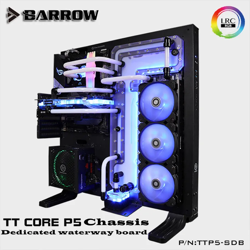 

Barrow Water Cooling Waterway Board for TT Thermaltake Core P5 Case Acrylic Reservoir Plate Water Tank waterway TTP5-SDB V1