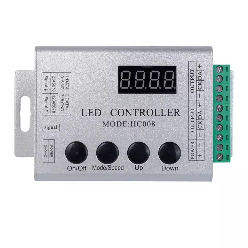 DC5 ~ 24 В HC008 RF пульт дистанционного управления RGB светодиодный контроллер Макс