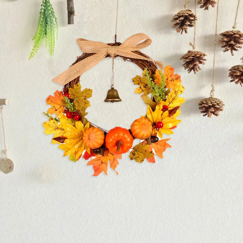 Осенний венок с тыквой и листьями колокольчиком|Молотки| |