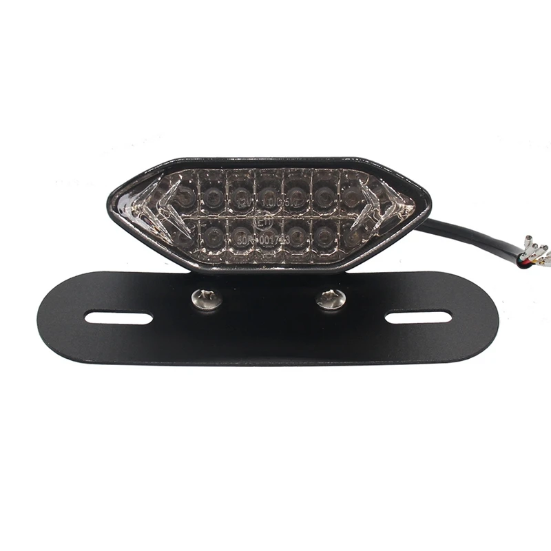 

Мотоцикл 16 LED поворотники стоп-сигнал номерной знак Интегрированный задний фонарь для Honda Yamaha Suzuki Kawasaki