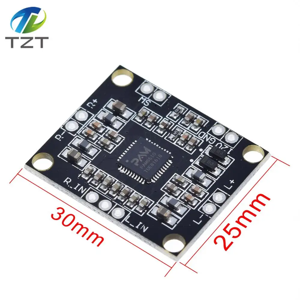 Плата цифрового усилителя мощности PAM8610 2x15 Вт двухканальная стерео мини класса