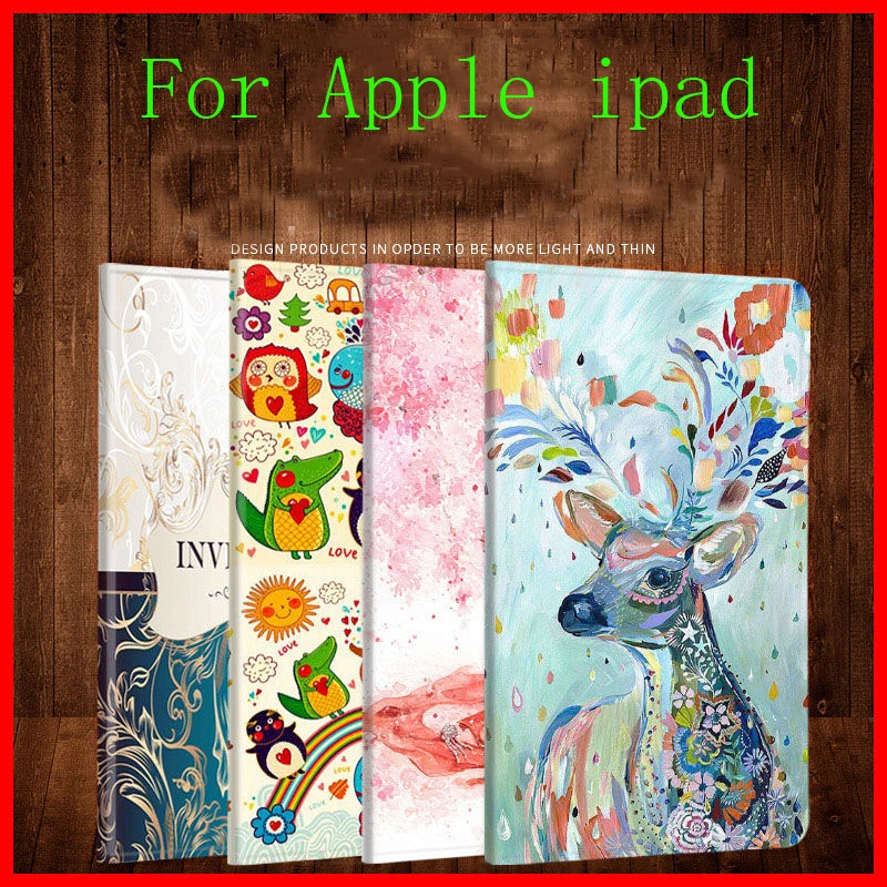 

PU Leather Flip Tablet Case For Apple iPad 2 3 4 Shell Auto Sleep wake Up Smart Cover for iPad2 ipad3 ipad4 9.7 inch Coque Funda