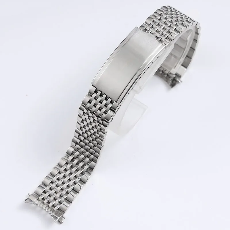 

Ремешок сменный из нержавеющей стали для мужских и женских наручных часов, браслет с изогнутым концом для omega, 19 мм 20 мм
