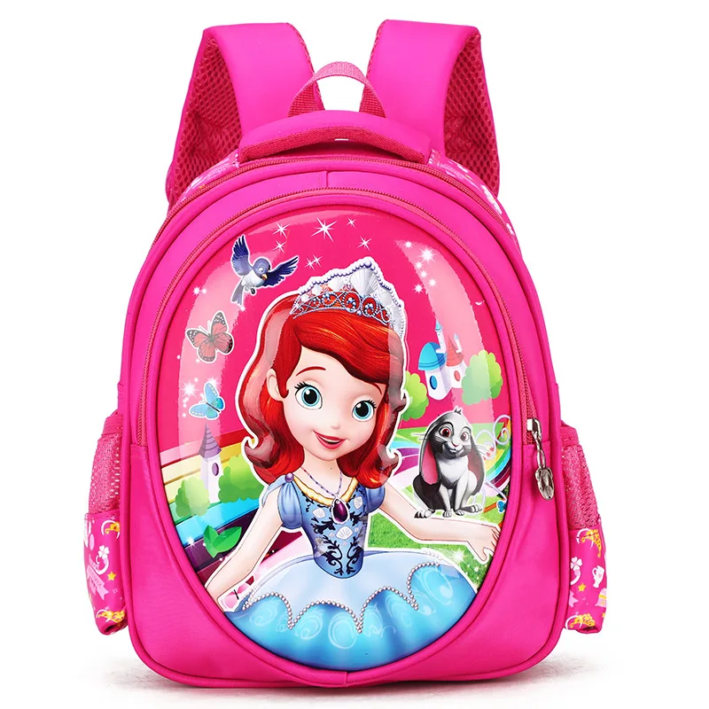 Disney 1-3 grade schoolbags girl Snow White backpack children cartoon Spiderman Sophia boys and girls travel | Багаж и сумки