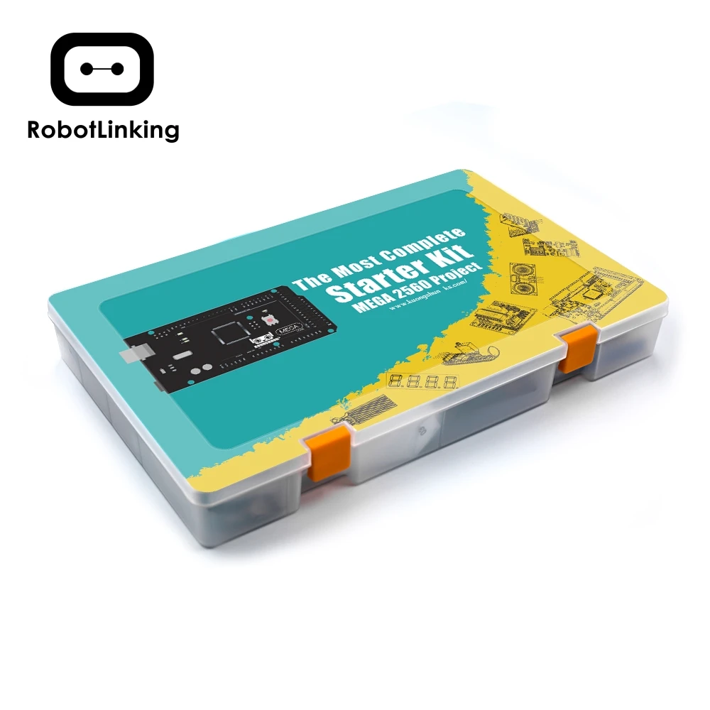 Самый полный стартовый набор robotlink EL-KIT-008 Mega 2560 с обучающим руководством для Arduino