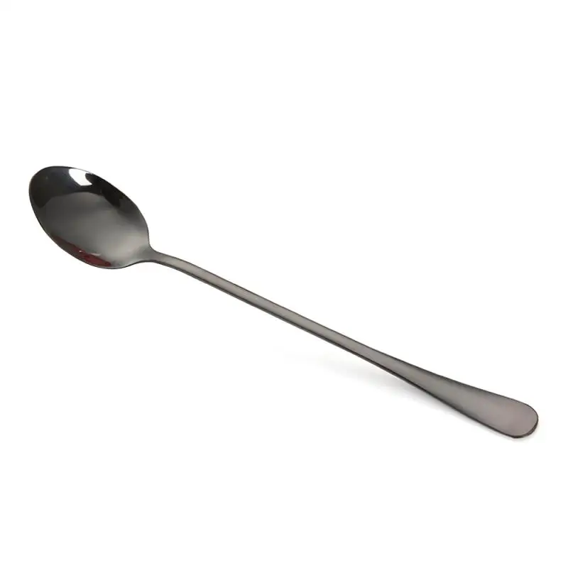

Latte Long Tea Coffee Stainless Steel Spoon Soda Ice Cream Dessert Sundae Spoons Funny Tableware Beauty Mugs Spoons Soup Spoon