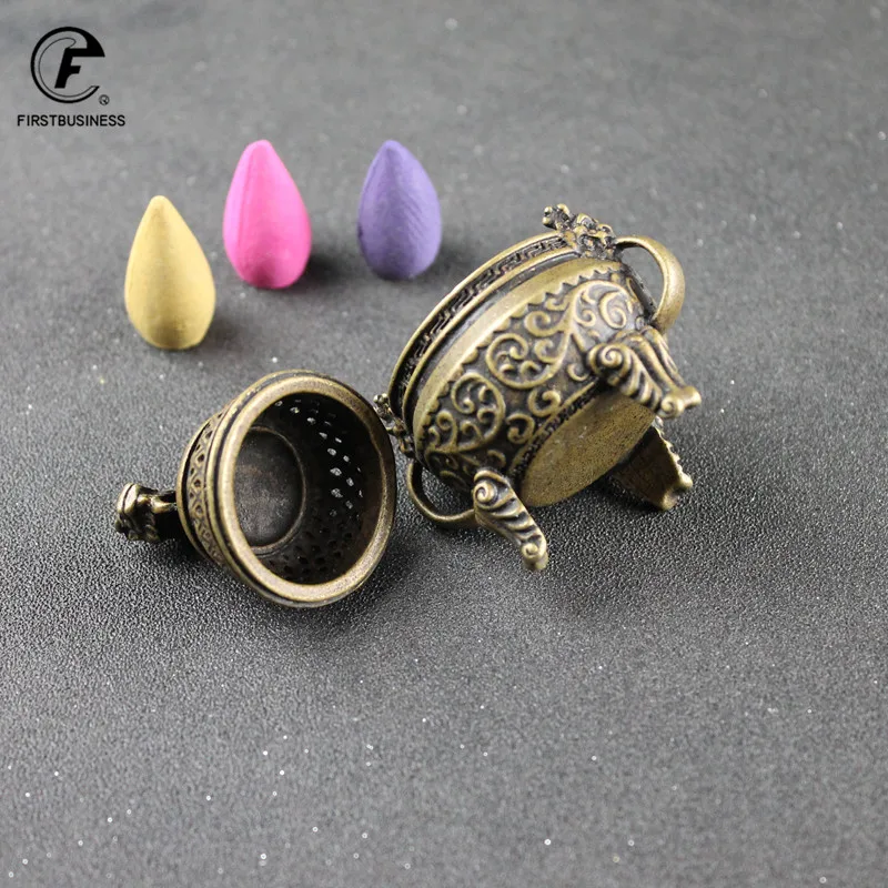 Китайская медная бронзовая горелка для благовоний Будды ладана ручной работы