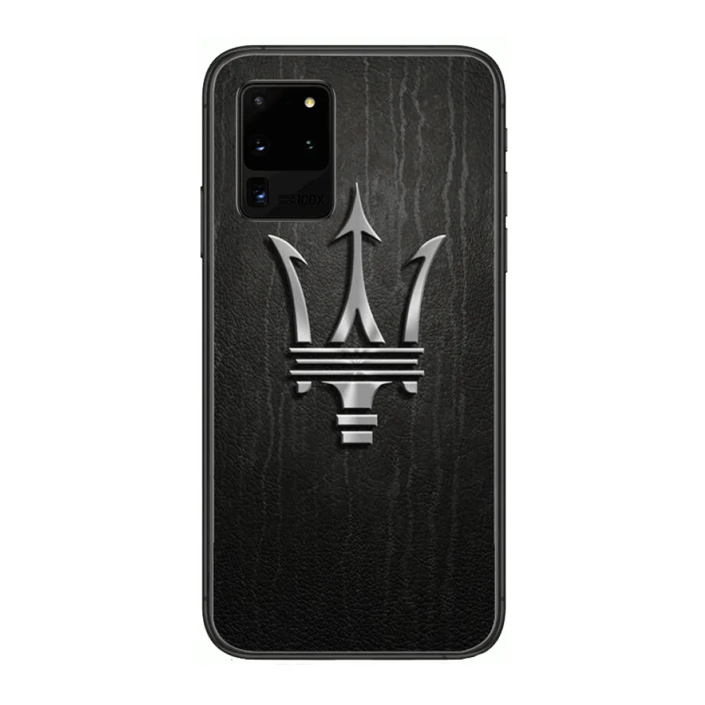 

Luxury Car Maserati phone case Phone cover hull For SamSung Galaxy S 6 7 8 9 10 20 Plus Edge E 5G Lite Ultra black soft bumper
