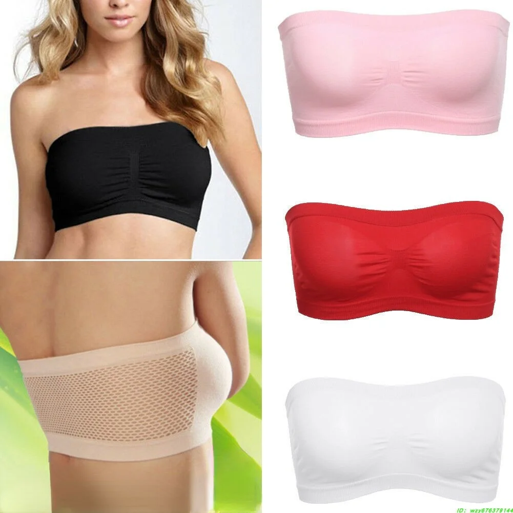 Тонкое бесшовное нижнее белье женский бюстгальтер без груди нескользящий