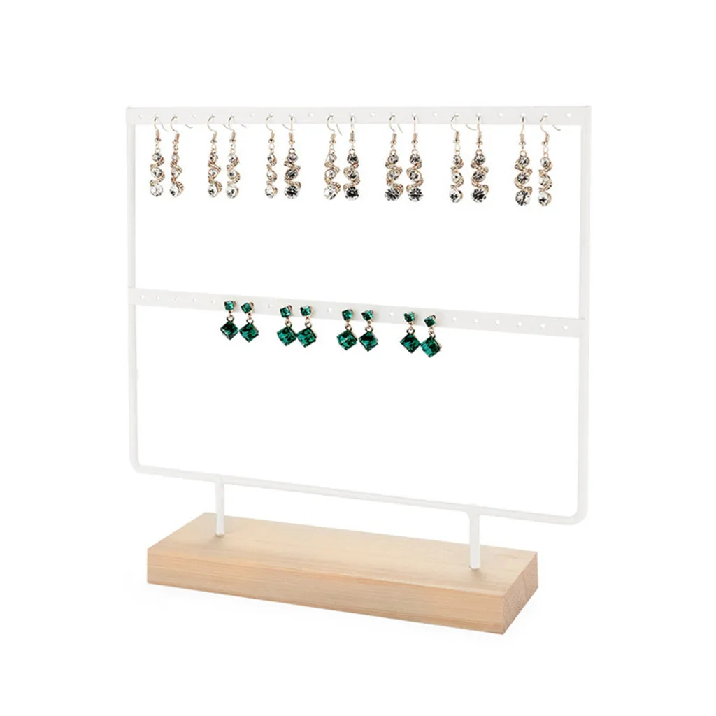 Деревянная основа металлический держатель для ювелирных изделий витрина