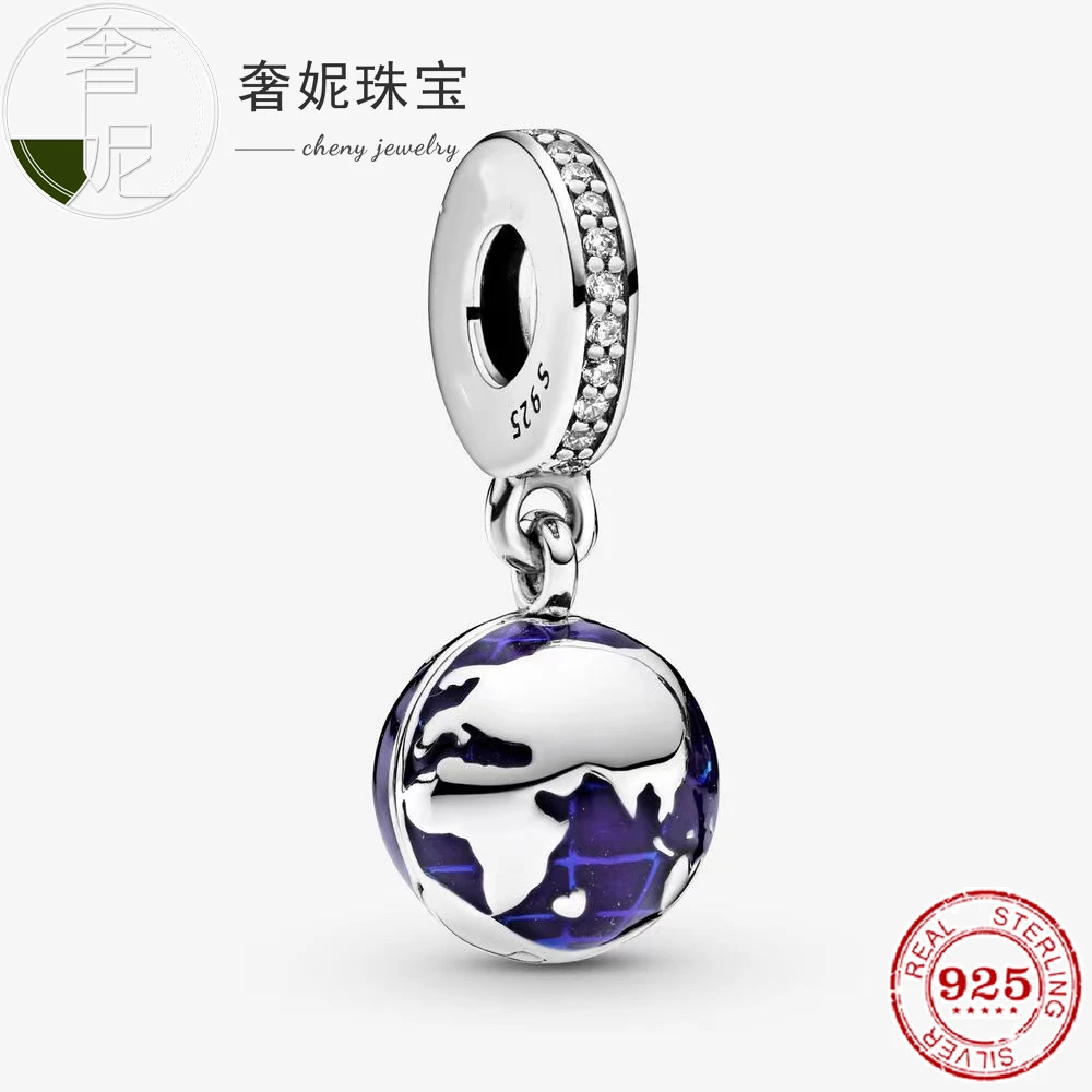 

Fit Original Pan charms bracelet beads S925 sterling silver Earth beads women's popular jewelry girlfriend gifts