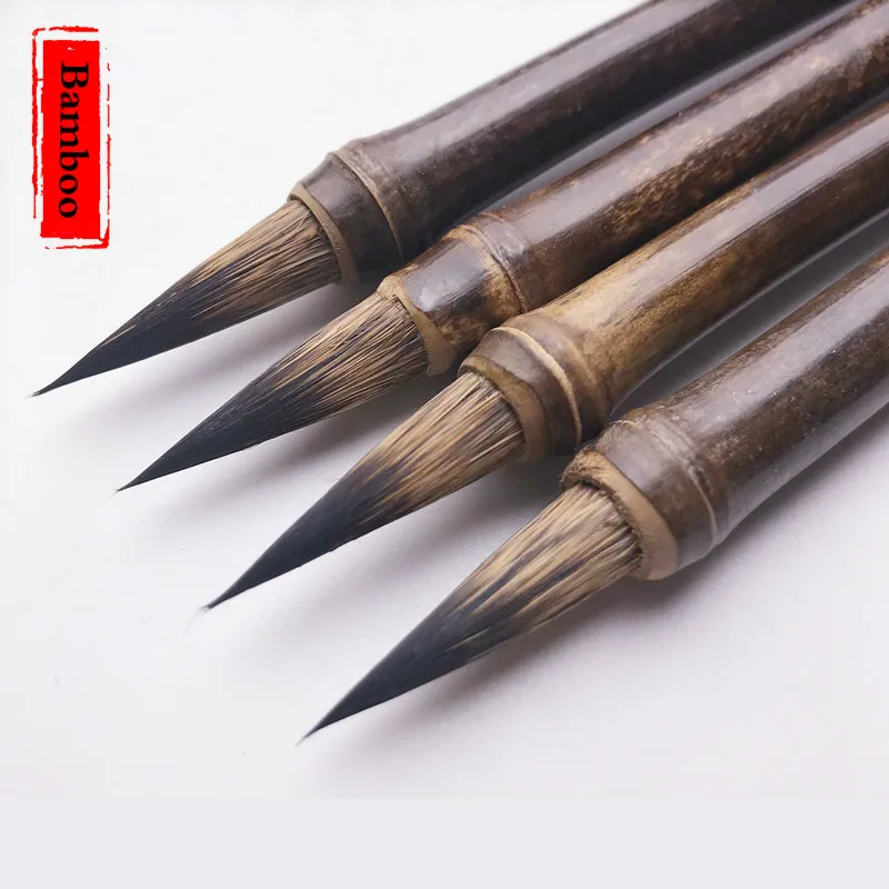 Кисть для каллиграфии китайская Ретро бамбуковая мышь ручка маленького обычного