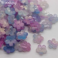 20pcspack 3d sakura flower loose beads diy high quality popular 10mm starry hot sale jewelry making
