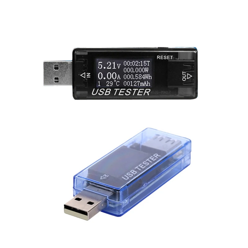 8 в 1 USB измеритель цифровой ЖК-детектор тестер емкость Напряжение Ток время