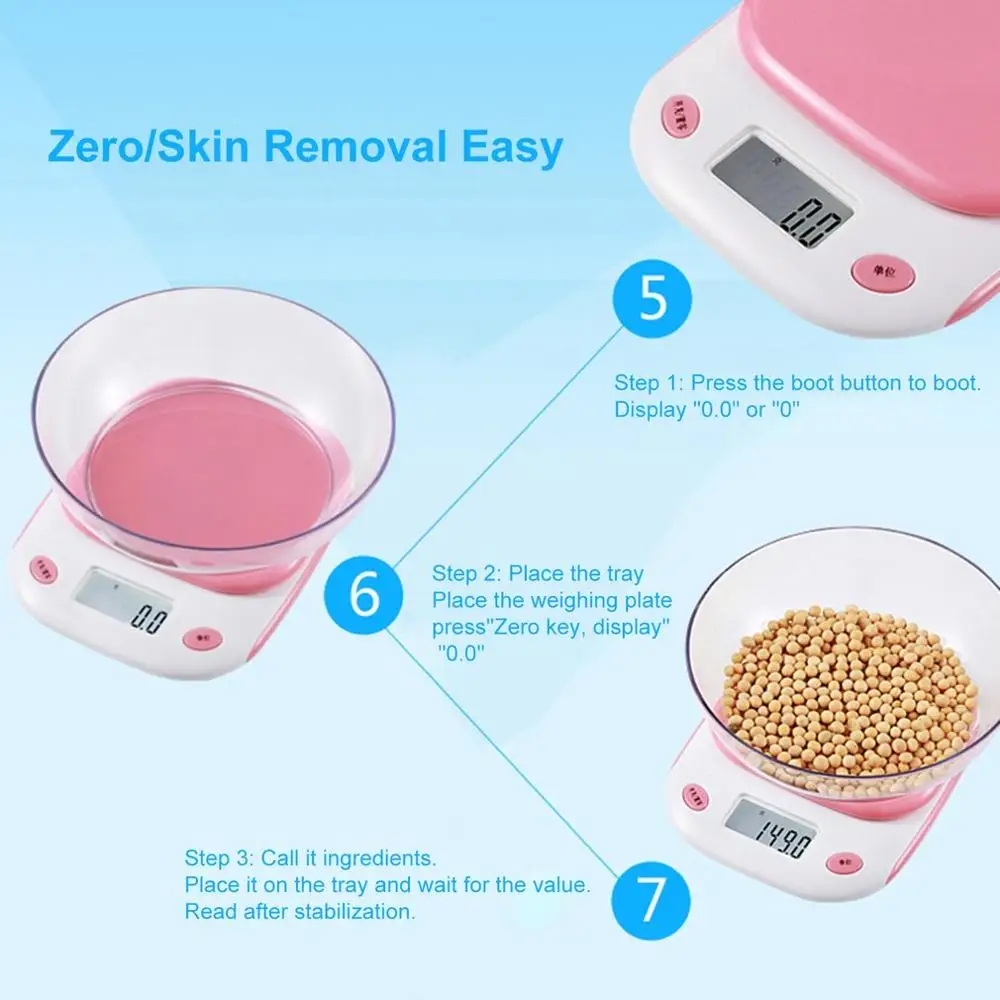 Бытовые кухонные весы с подставка для тарелки измерительная шкала электронные