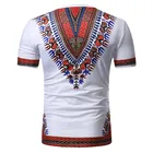 Африканская Дашики, модная футболка для мужчин, этнический Национальный стиль, повседневный тотем, принт, круглый вырез, тонкий короткий рукав 2020 M-3XL