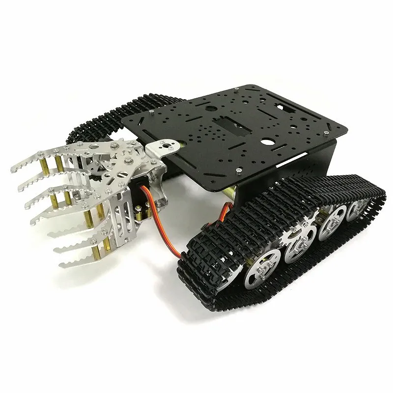 Металлический бак шасси с механическими кнопками коготь RC гусеничные