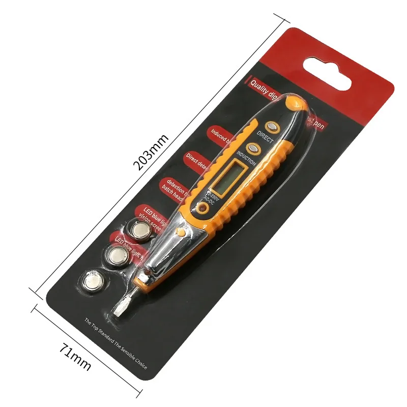 

New Digital Test Pencil Tester Electrical LCD Display Screwdriver Voltage Detector Test Pen AC DC 12-250V for Electrician Tools