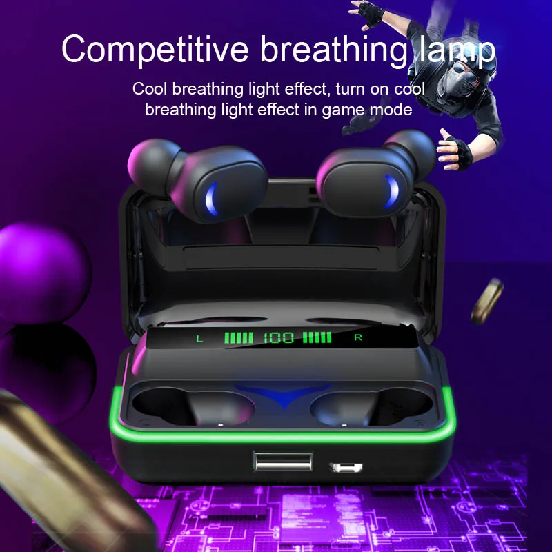 Беспроводной игровая гарнитура Мини Bluetooth наушники Hands free с микрофоном для