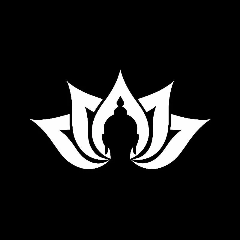

Car Sticker Lotus Yoga Meditation Coach Car Waterproof Sunscreen Durable PVC Sticker Black/Silver B 14.5cm *8CM