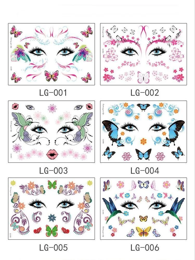 Водонепроницаемый временная татуировка золото серебро наклейка для женщин Хна