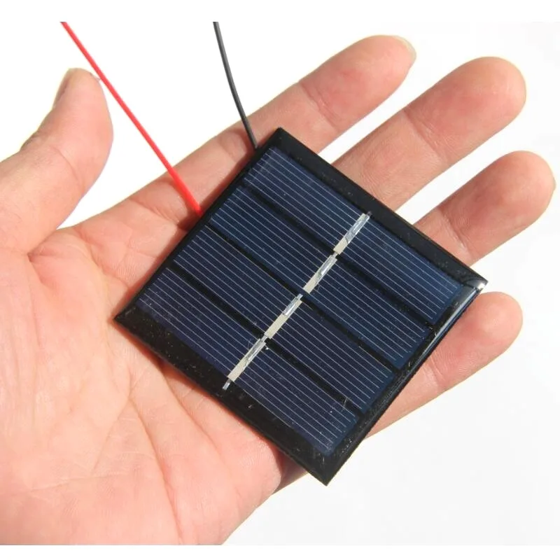Solar para 1.2v Luz da Bateria Buheshui Mini Policristalino Painel Solar Celular Fio – Cabo Carregador Estudo 58*58mm 10 Pces 0.42w 2v