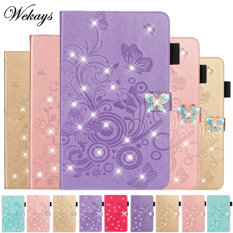 

For Huawei MediaPad M5 10 Pro Case 10.8 Bling Butterfly Leather Cover For Huawei Mediapad M5 10.8" CRM-AL09 CRM-W09 Cover Cases