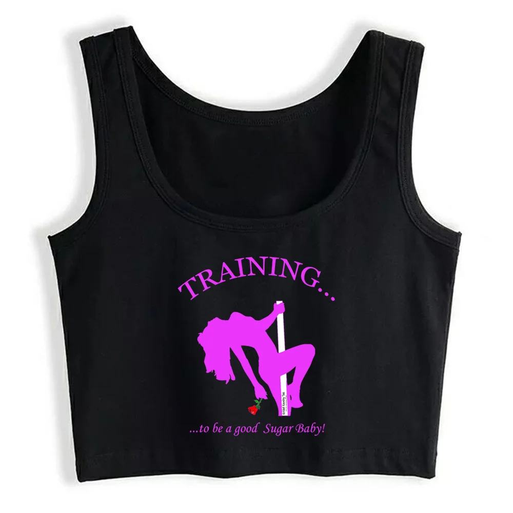 

Crop Top Women Training To Be A Good Sugar Baby Version 2 Grunge Aesthetic Gothic Y2k Tank Top Female Clothes