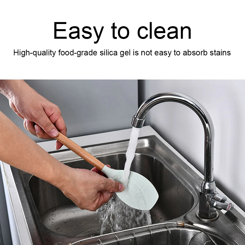 

12 Pcs/set Kitchenware Set Silicone Wooden Handle Kitchen Utensil with Holder Kitchen Household Cooking Tools