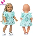 Для 40 см reborn Baby bitty Doll рубашка и юбка на бретельках 18 дюймов, кукла, одежда, платье, игрушки, наряды