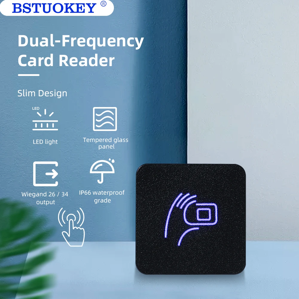 Водонепроницаемый Ультратонкий кардридер с технологией RFID 125 кГц и 13 56 МГц |