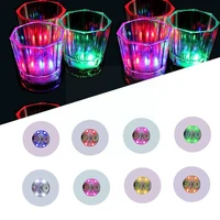 colorful glowing coaster table wine bottle led stickers beer for wedding bar light parties glass led mat cup beverage m1z4