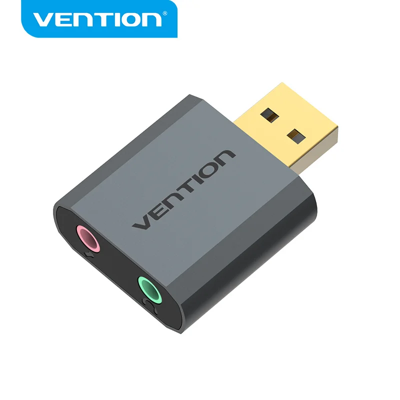 Звуковая карта Vention USB адаптер для аудио наушников на 3 5 мм внешняя звуковая PUBG 7 1