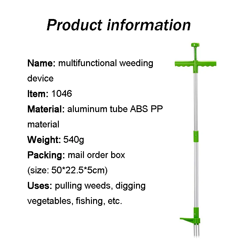 

1PC Weed Puller Weeder Pull Garden Lawn Root Remover Killer Tool